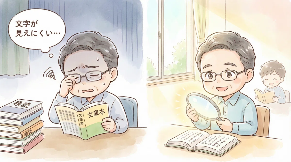 本を読む もう本は読めない」と諦める前に。老眼の私がKindleで“読書熱”を