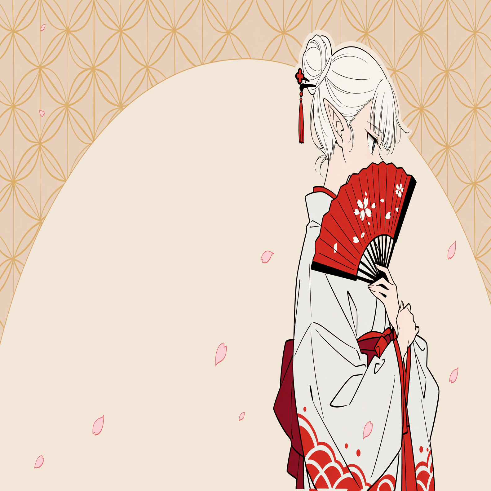 和風イラストは“描き込まない”が正解だった｜flat colorで作るミニマル