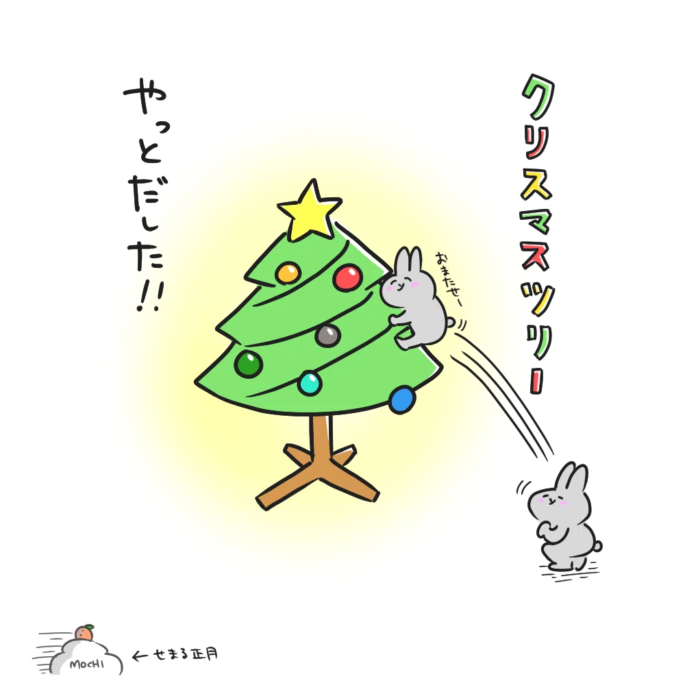 クリスマスツリーをやっと出した！｜ゆとり