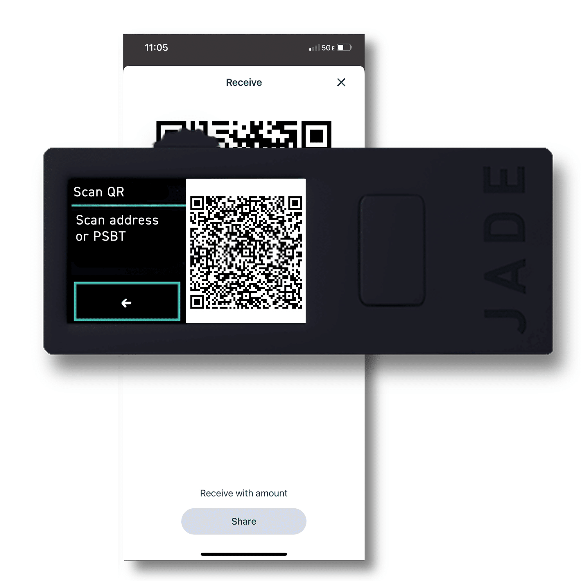 Jade Plus の QR スキャンを BlueWallet で使うにはどうすればよいですか？｜Blockstream Japan