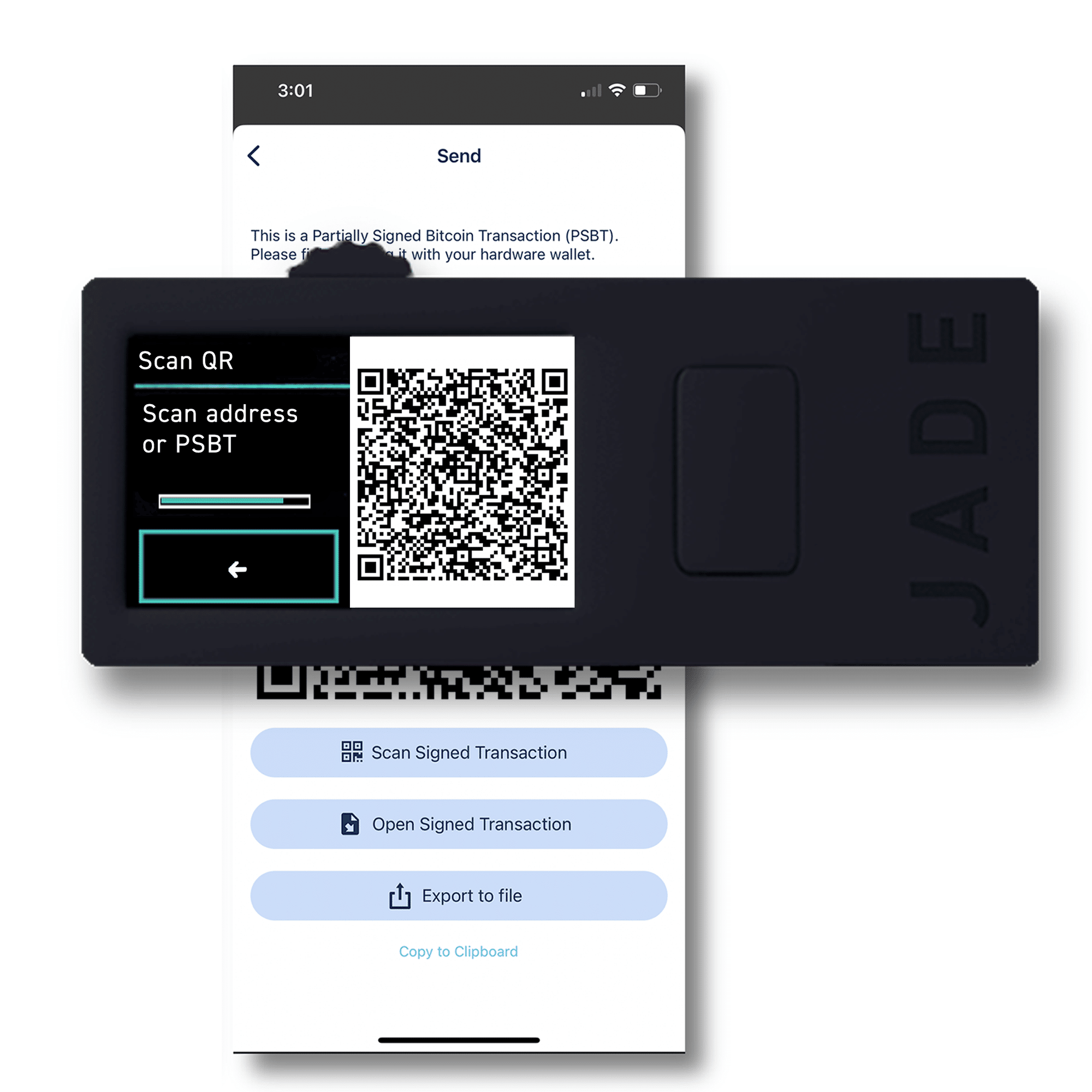 Jade Plus の QR スキャンを BlueWallet で使うにはどうすればよいですか？｜Blockstream Japan