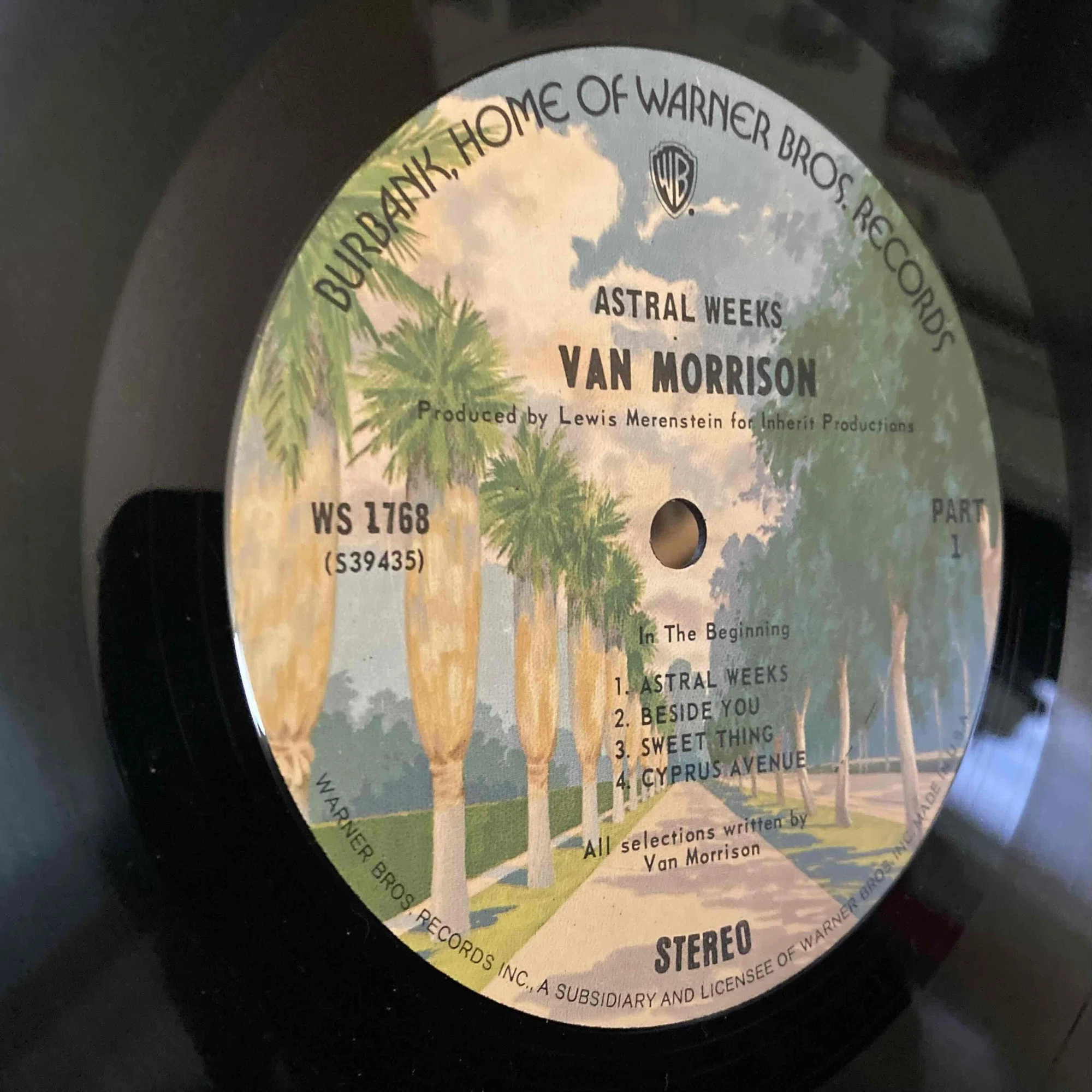 Van Morrison [ Astral Weeks] Warner Brothers WSー1768｜naruru