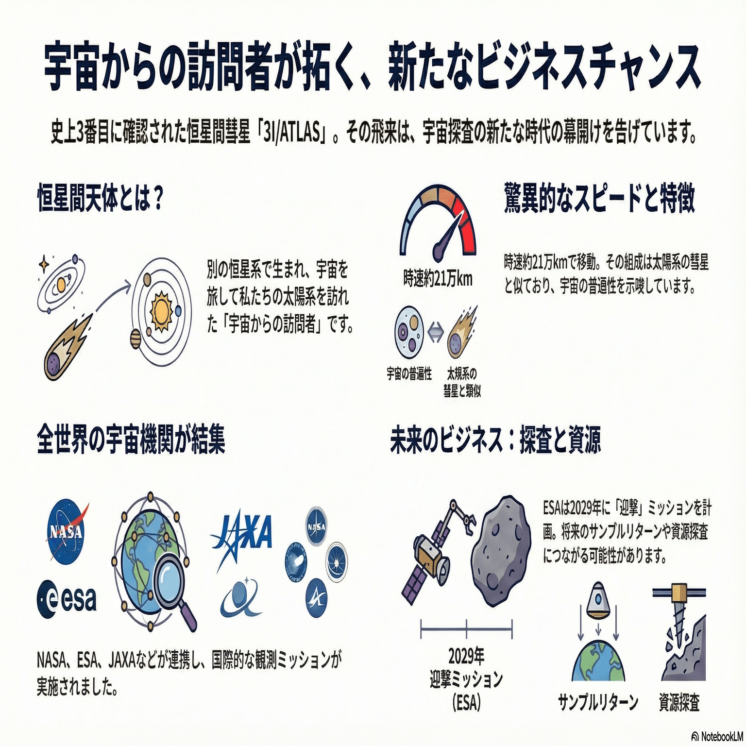 宇宙からの「訪問者」3I/ATLAS――恒星間天体がもたらす宇宙ビジネスの