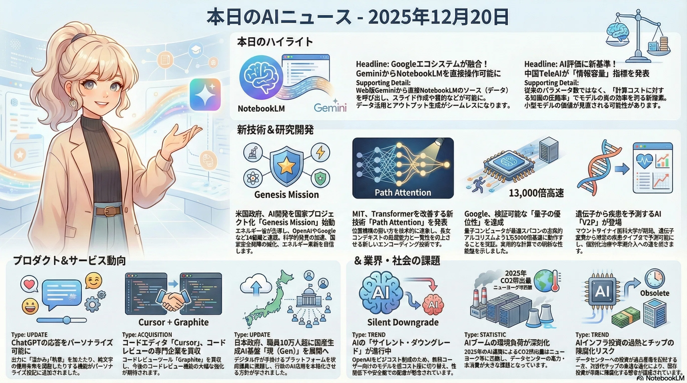 2025年12月20日 お昼のAIニュース：GeminiからNotebookLMを直接
