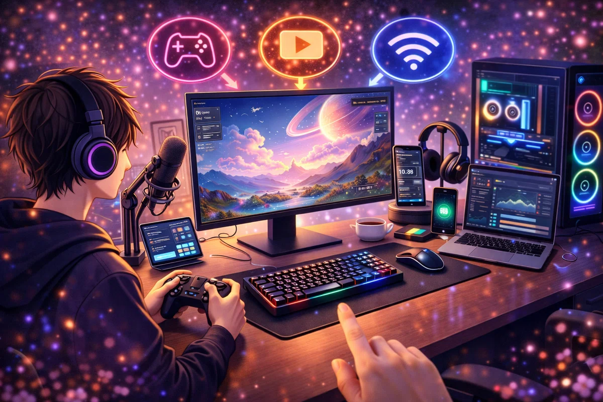 ゲーム・配信が快適になるデスク周りガジェット｜ゲーマー向け