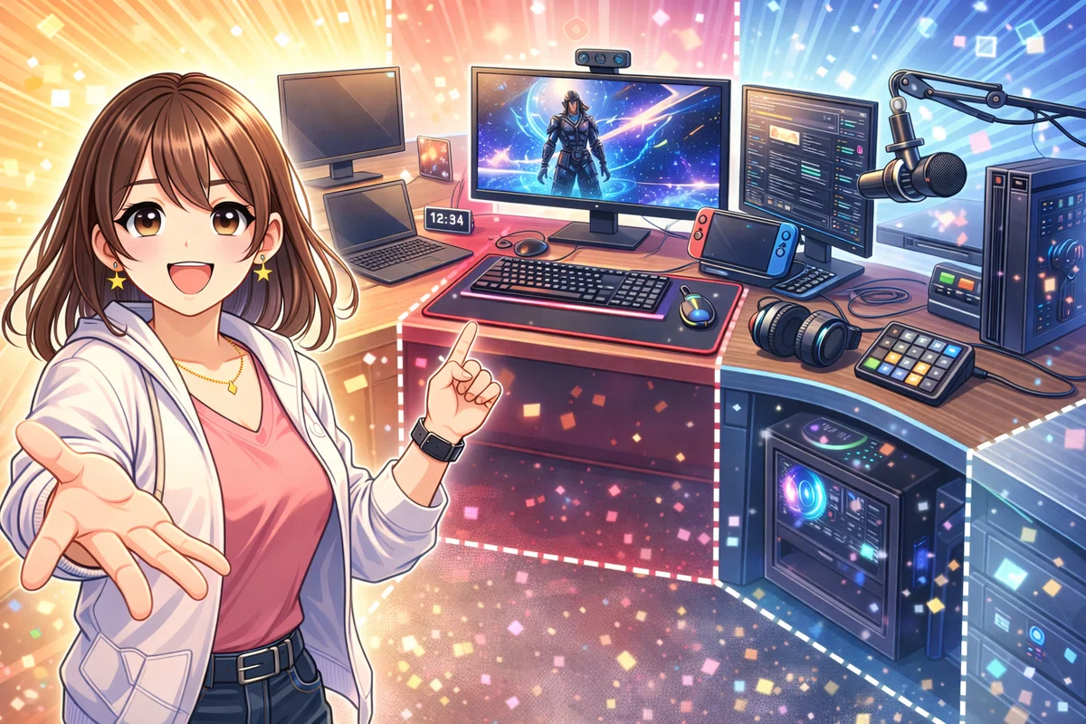ゲーミングデスク周りのレイアウト術｜ゾーン分けで一気に整う