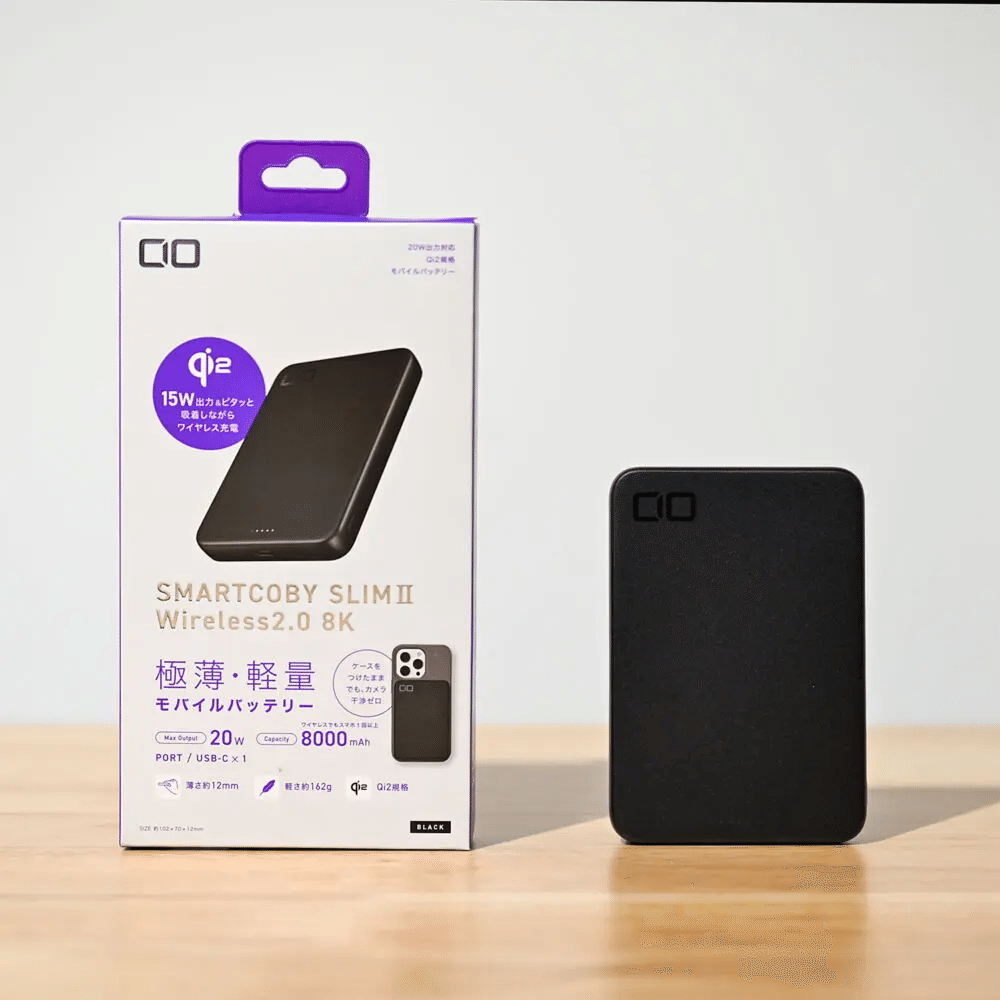 CIO SMARTCOBY SLIMⅡ Wireless 2.0 8Kをレビュー！スマホ1回分を