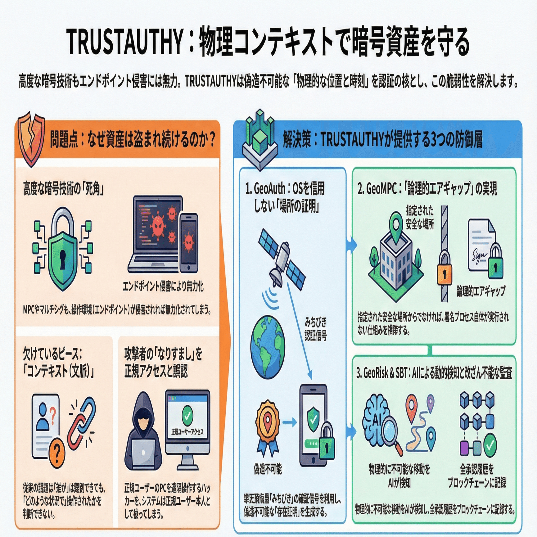 暗号技術の限界と「位置・時刻」の導入がもたらすセキュリティの革新｜Vlightup | デジタルとリアルを繋ぐ、新しい信頼のカタチ  -ブライトアップ株式会社