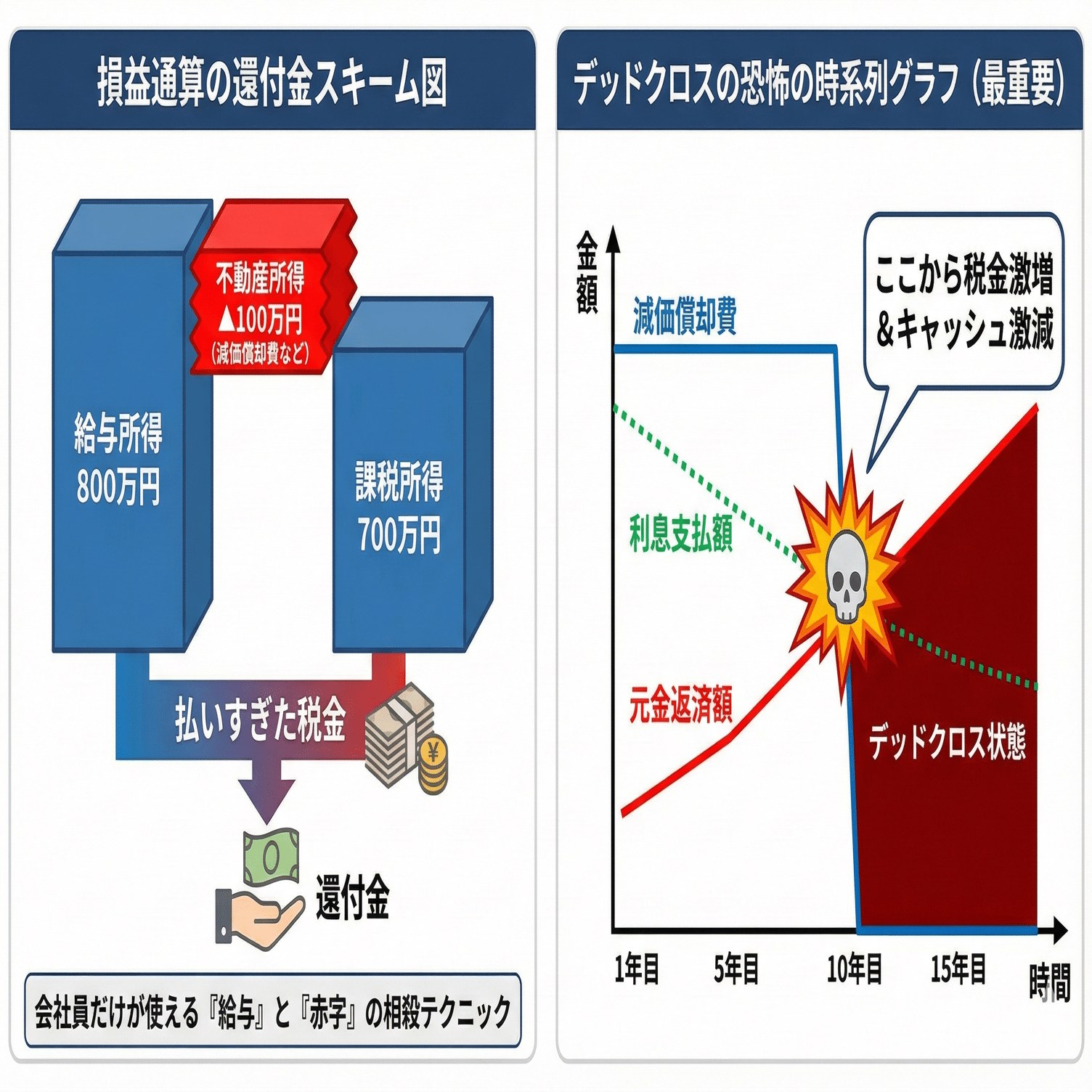 保存版】不動産投資の「節税」の正体とは？減価償却の魔法とデッドクロスの罠を完全解説｜株式会社ニッセイ不動産