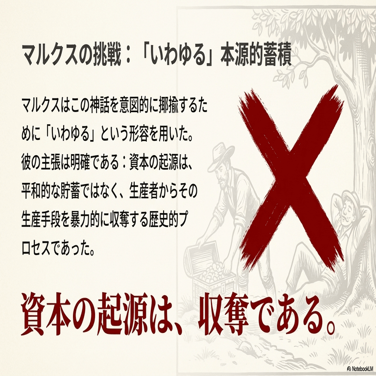 NotebookLM】カール・マルクス『資本論』における「いわゆる本源的蓄積