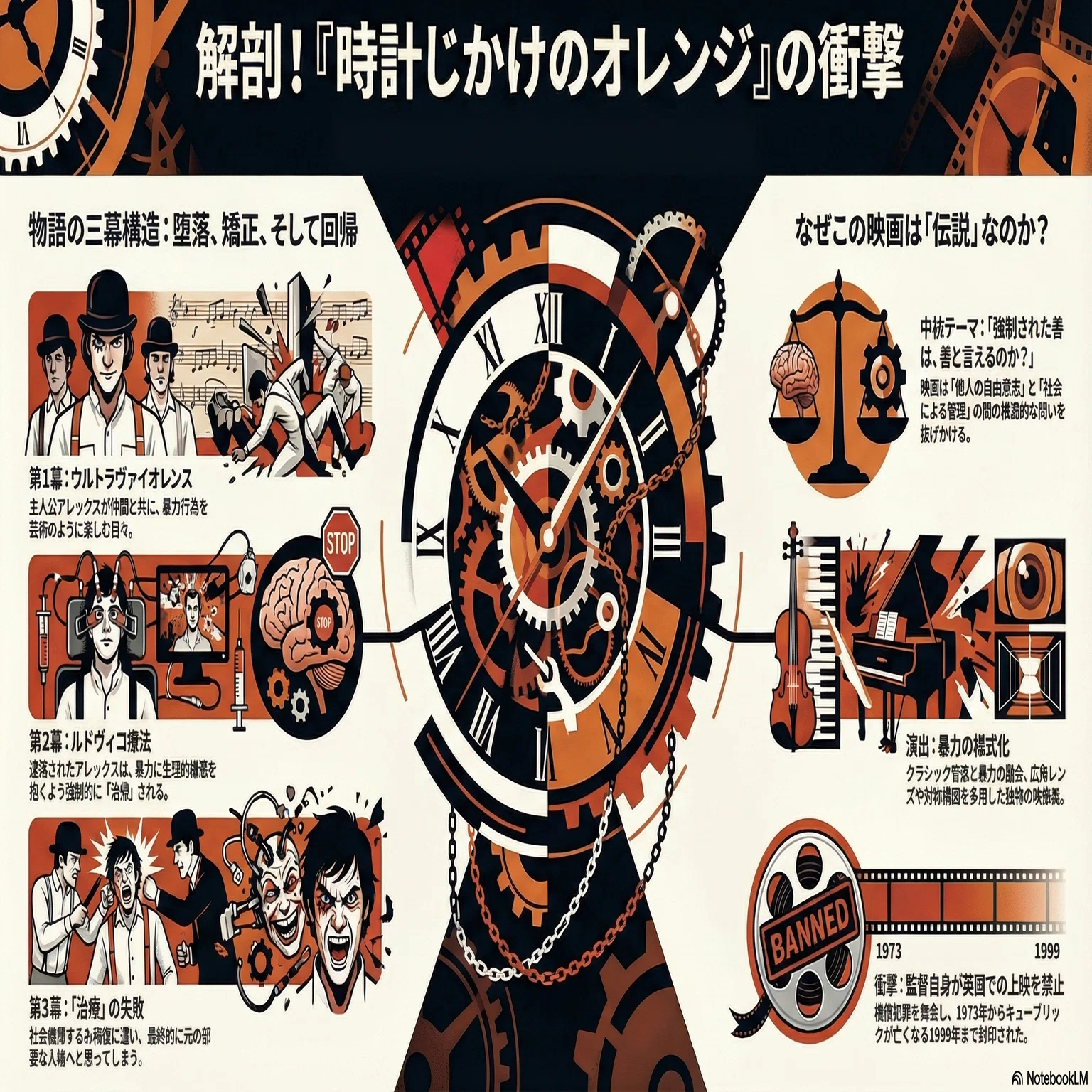 海外映画「時計じかけのオレンジ」レビュー｜岡田テンフォーティの