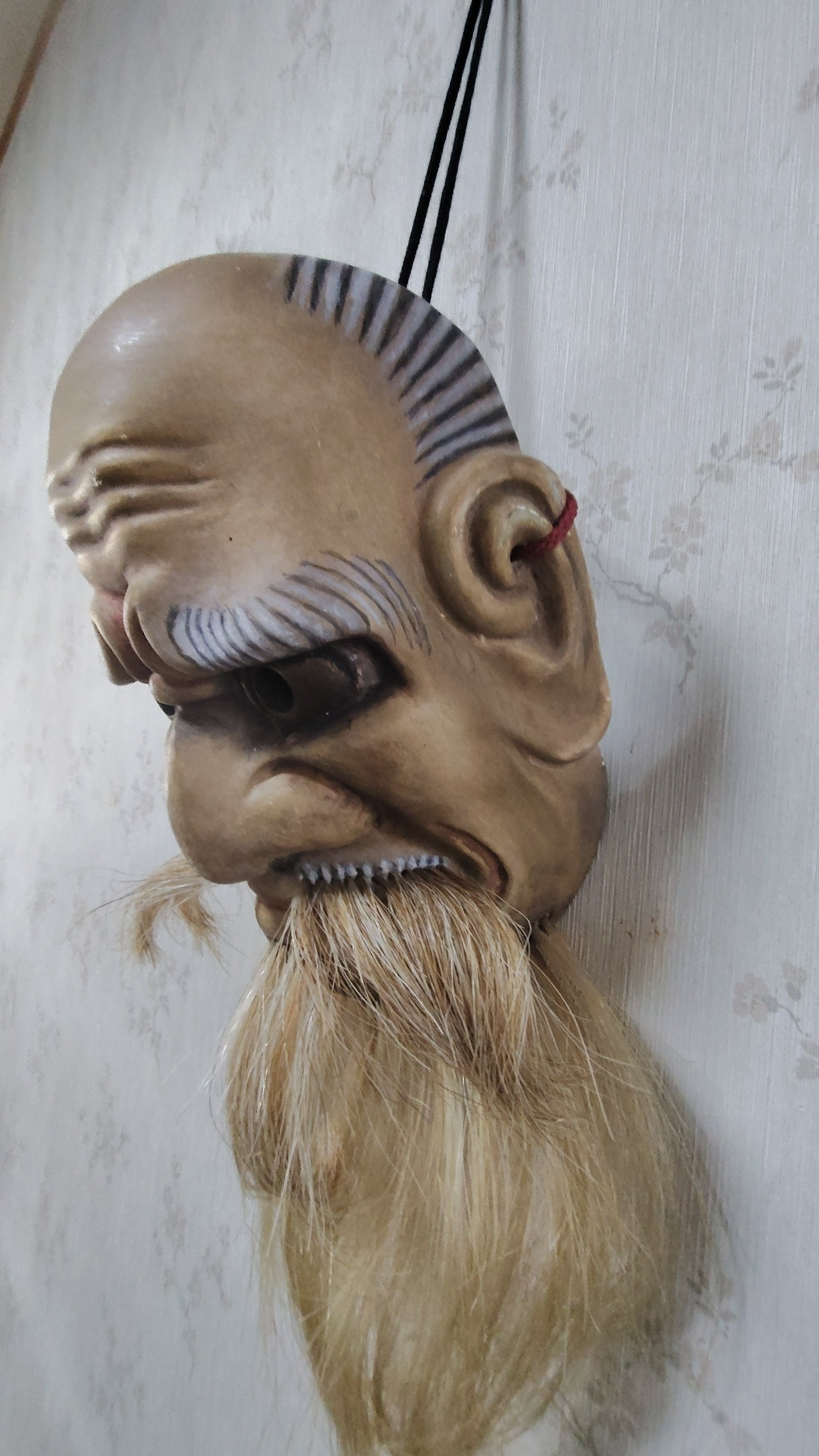 檜の角材を使って能面を作る｜ベイちゃん