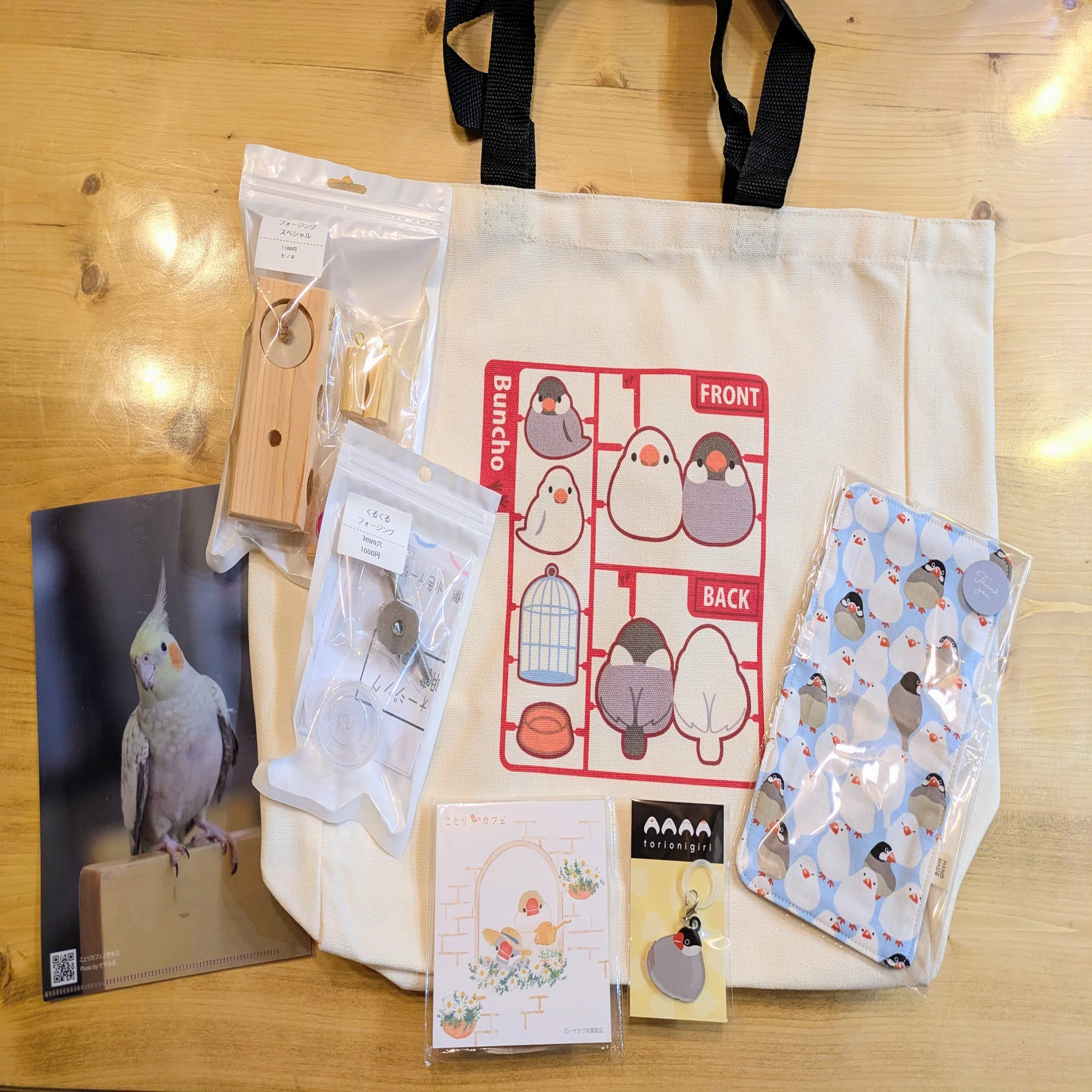 鳥フェス初参戦と、鳥グッズ豊富な300円ショップ?✨️おまけグルメ 