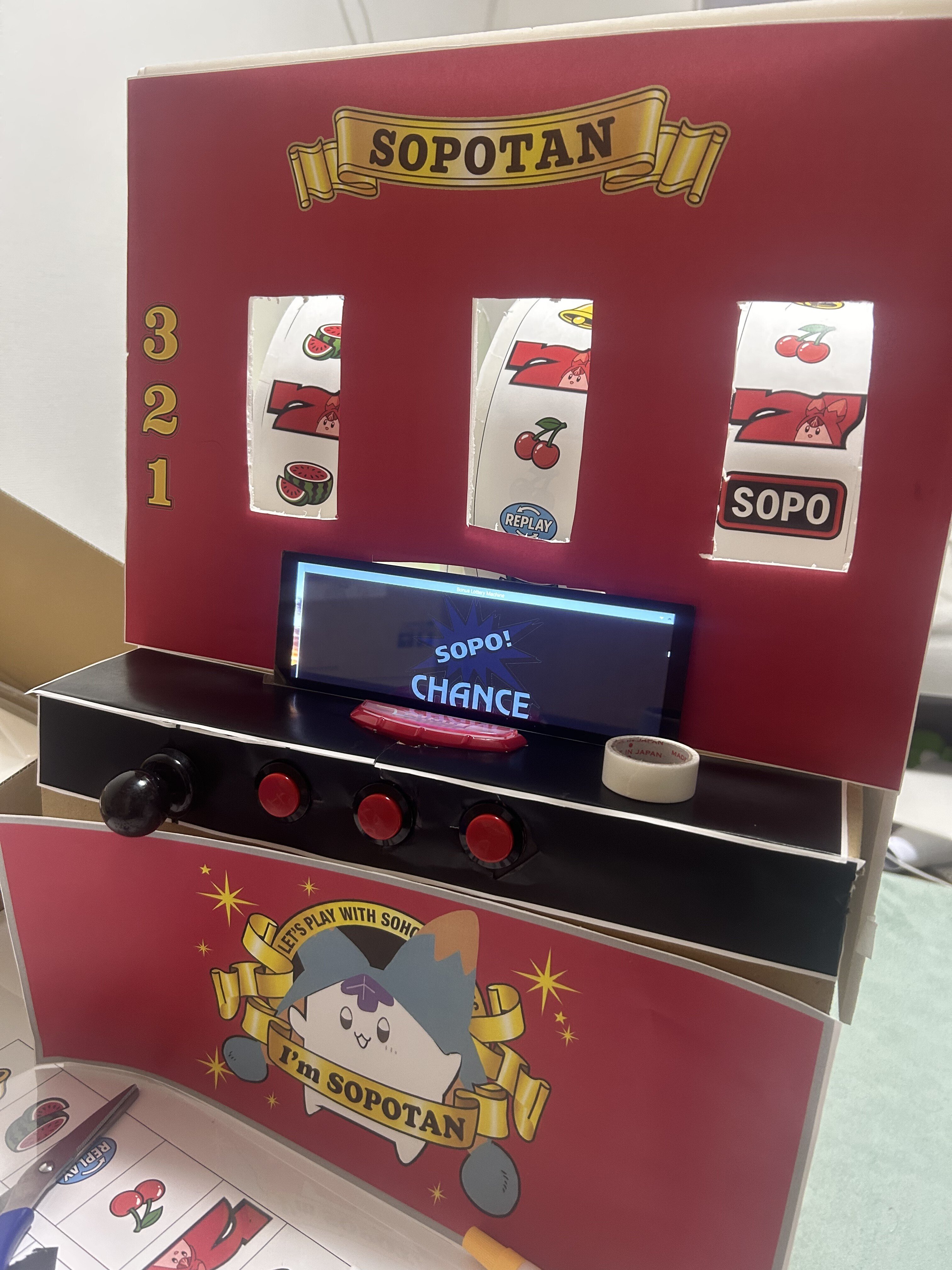 思いつきでスロットマシンを作ったら苦労した｜わらびもっちもち