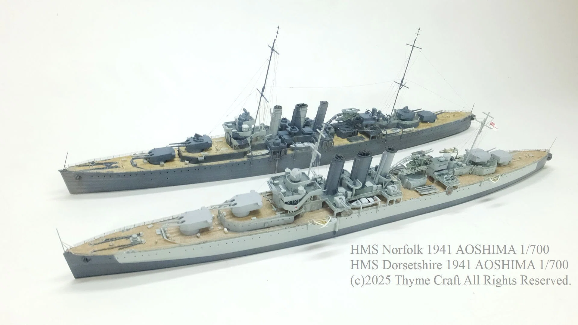 Royal Navy County-class Heavy Cruisers: HMS Norfolk, HMS Suffolk