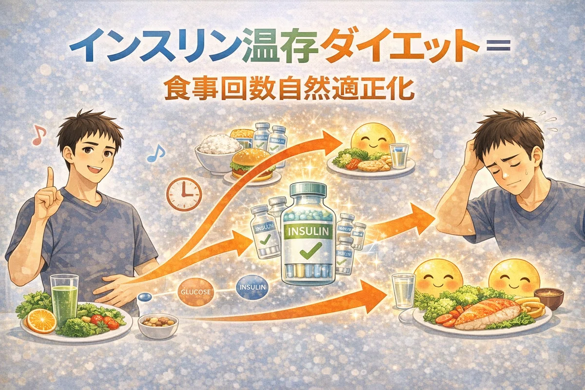インスリン温存ダイエット=食事回数自然適正化|尊厳(自己+他者+身体+宇宙)の個性化