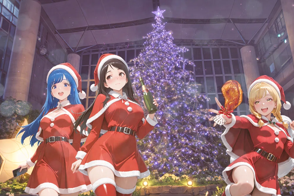 メリークリスマス【奇跡の星の植物館とAI画像生成+合成のお話】｜KUMA.