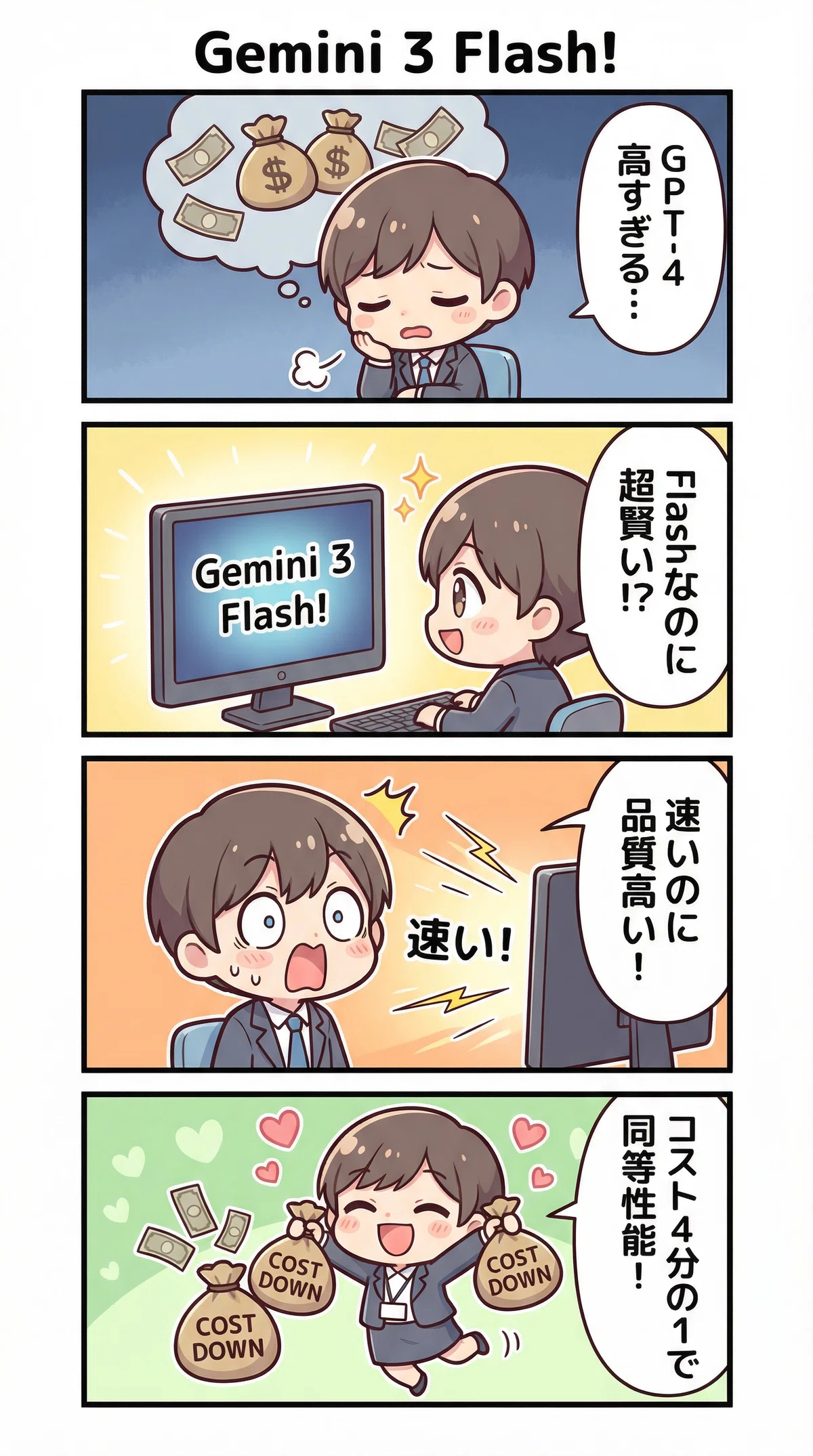 Gemini 3 Flash完全攻略ガイド：GPT-5.2を超える?! 爆速AIの正体【2025