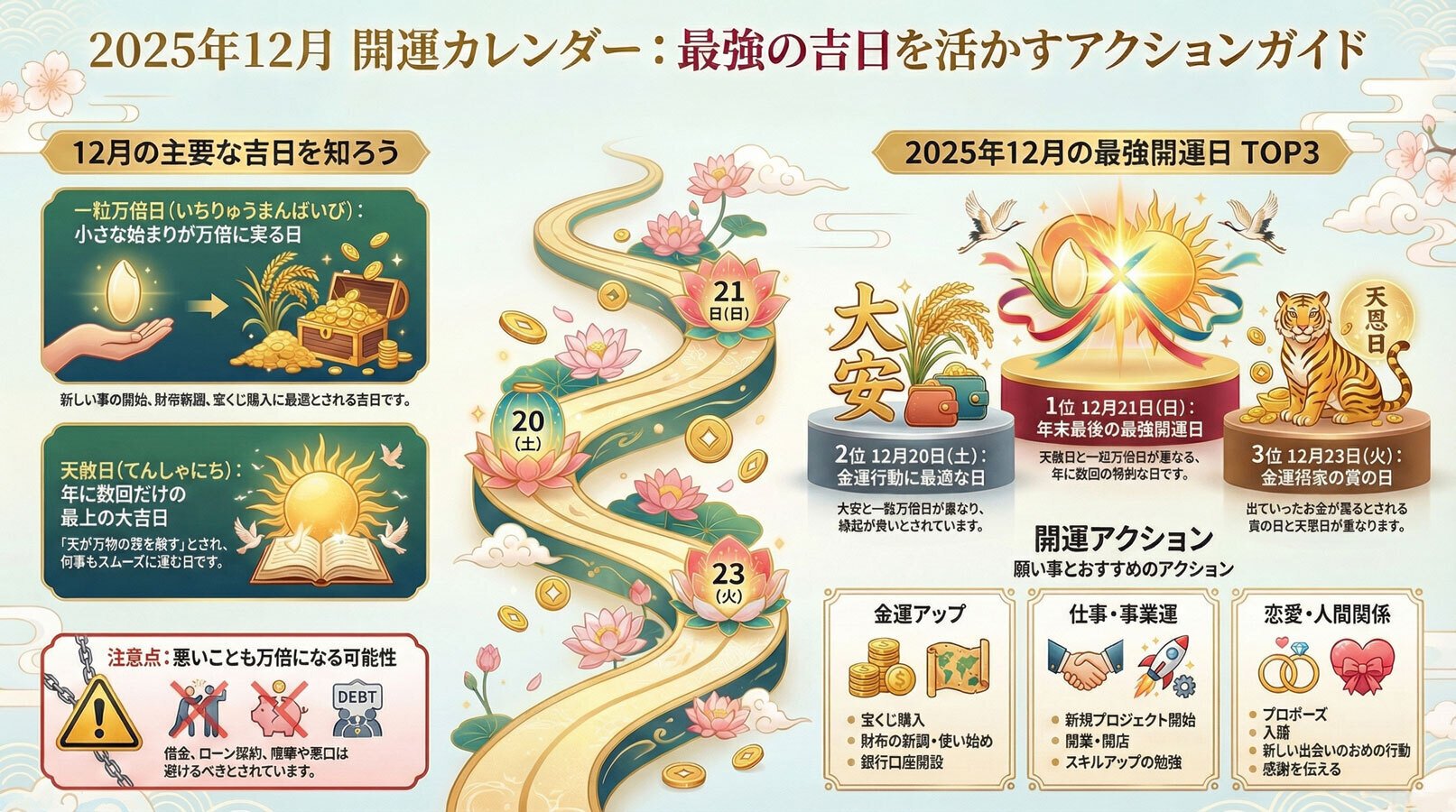 もう「運が悪い」なんて言いたくない！12月21日に私がこっそり仕掛ける