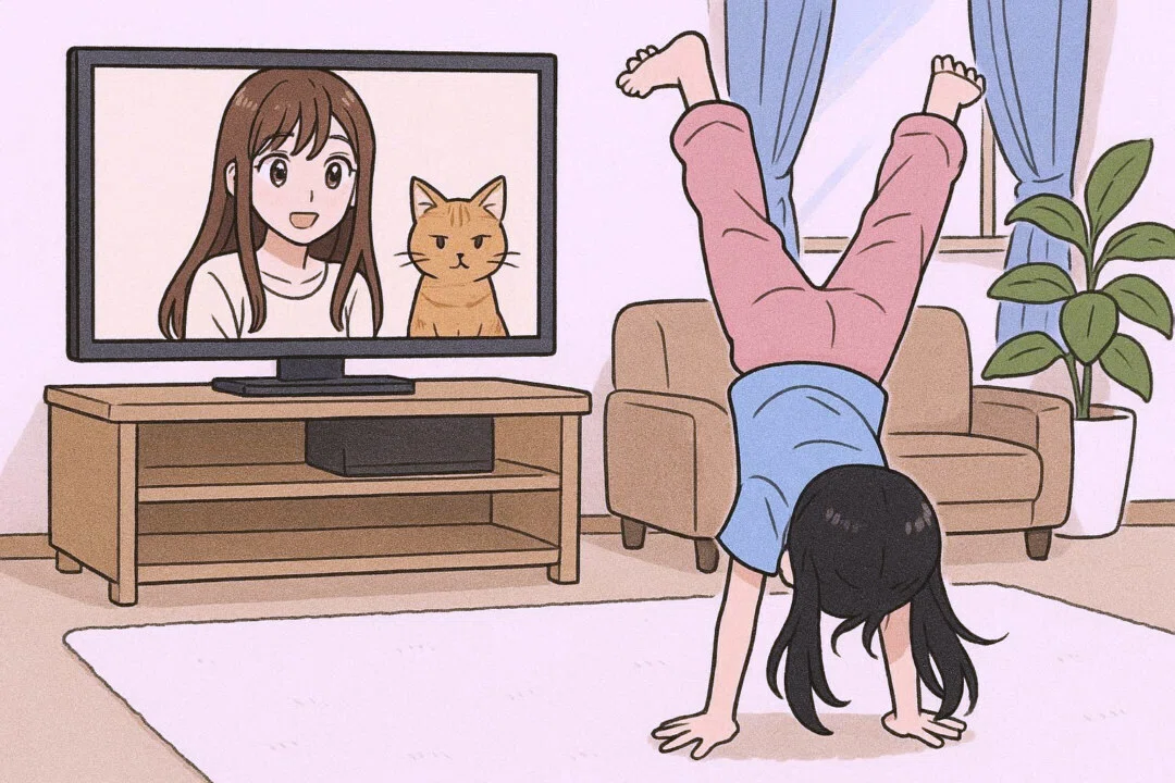 3歳の私は、どう見てもテレビは逆に見えなかった｜ぶどうフローズン