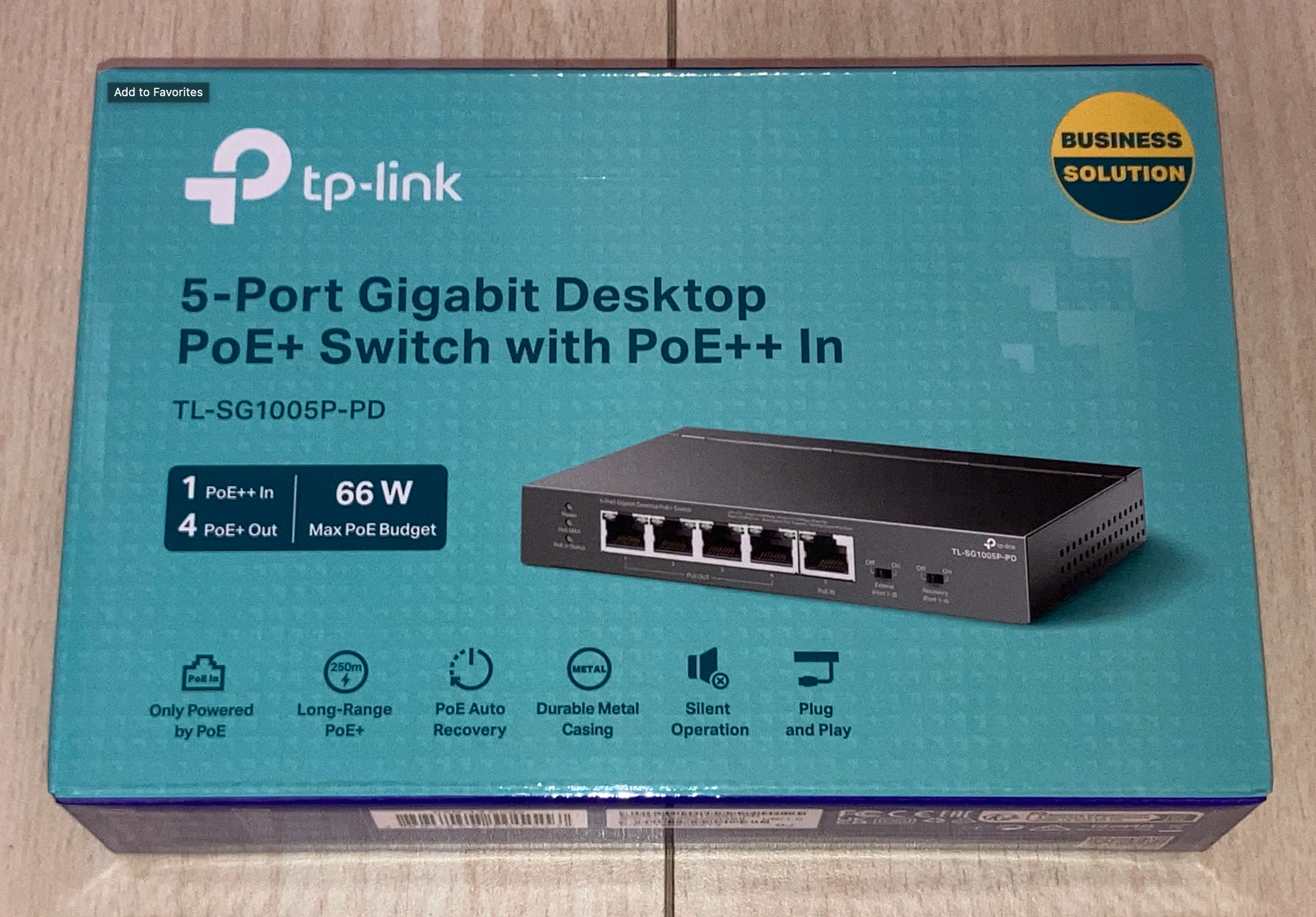 TP-Link TL-SG1005P ギガビットポート×5 TL-SG1005P-PD PoE Gigabit TP 