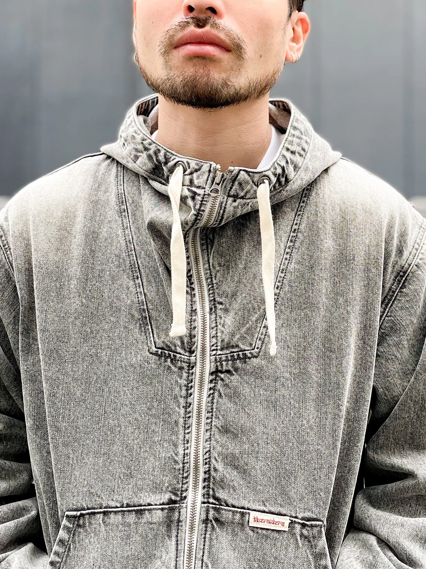 DENIM ZIP HOODIE ブルー リベレイダース 【公式通販】