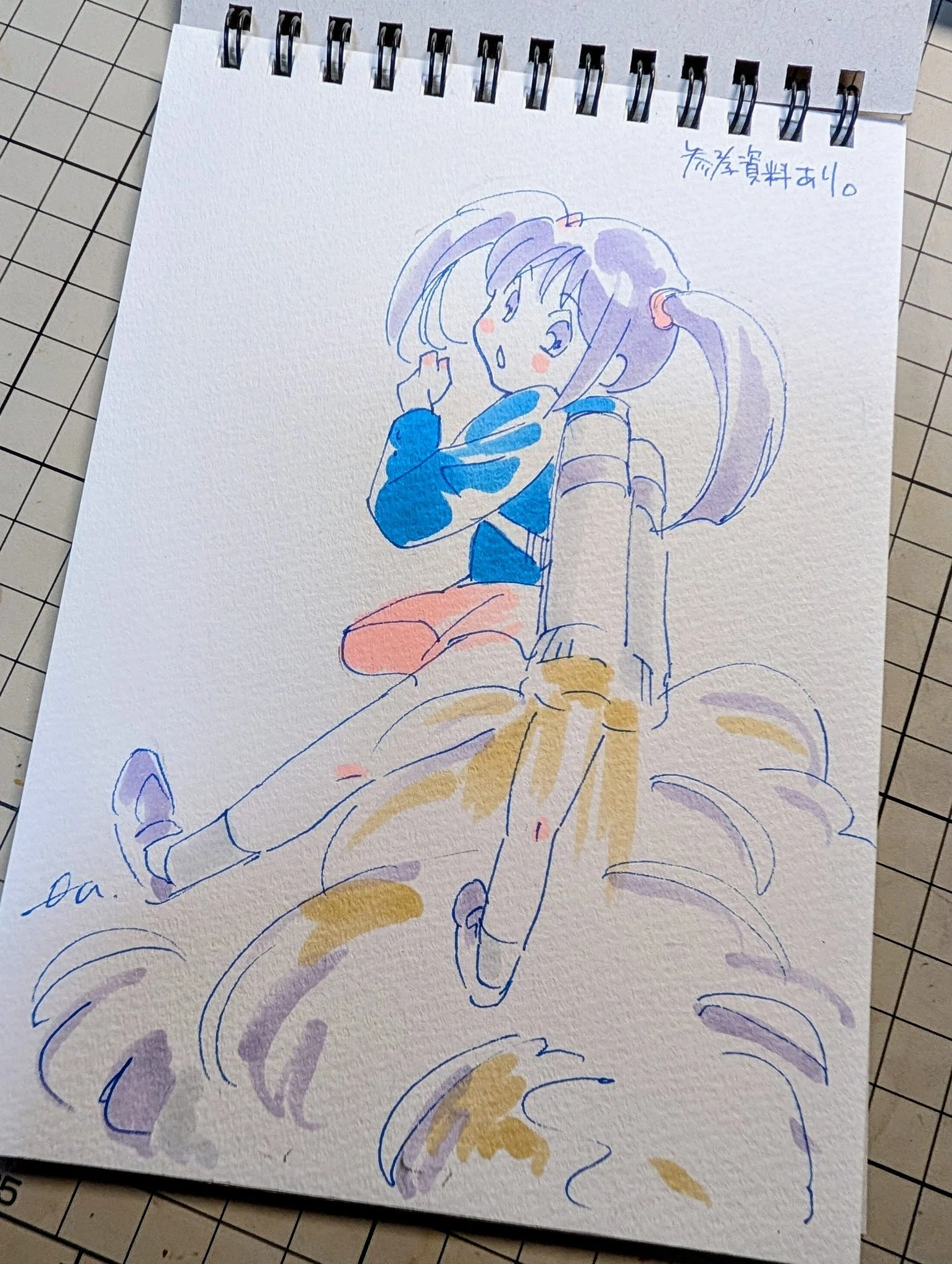 100均スケブにひたすら絵を描いています｜otutomoyu