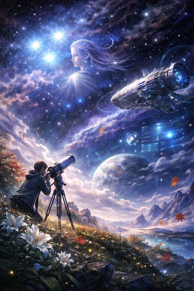 ChatGPTにアルキオーネ星シリーズのイメージ画像を描いて貰った