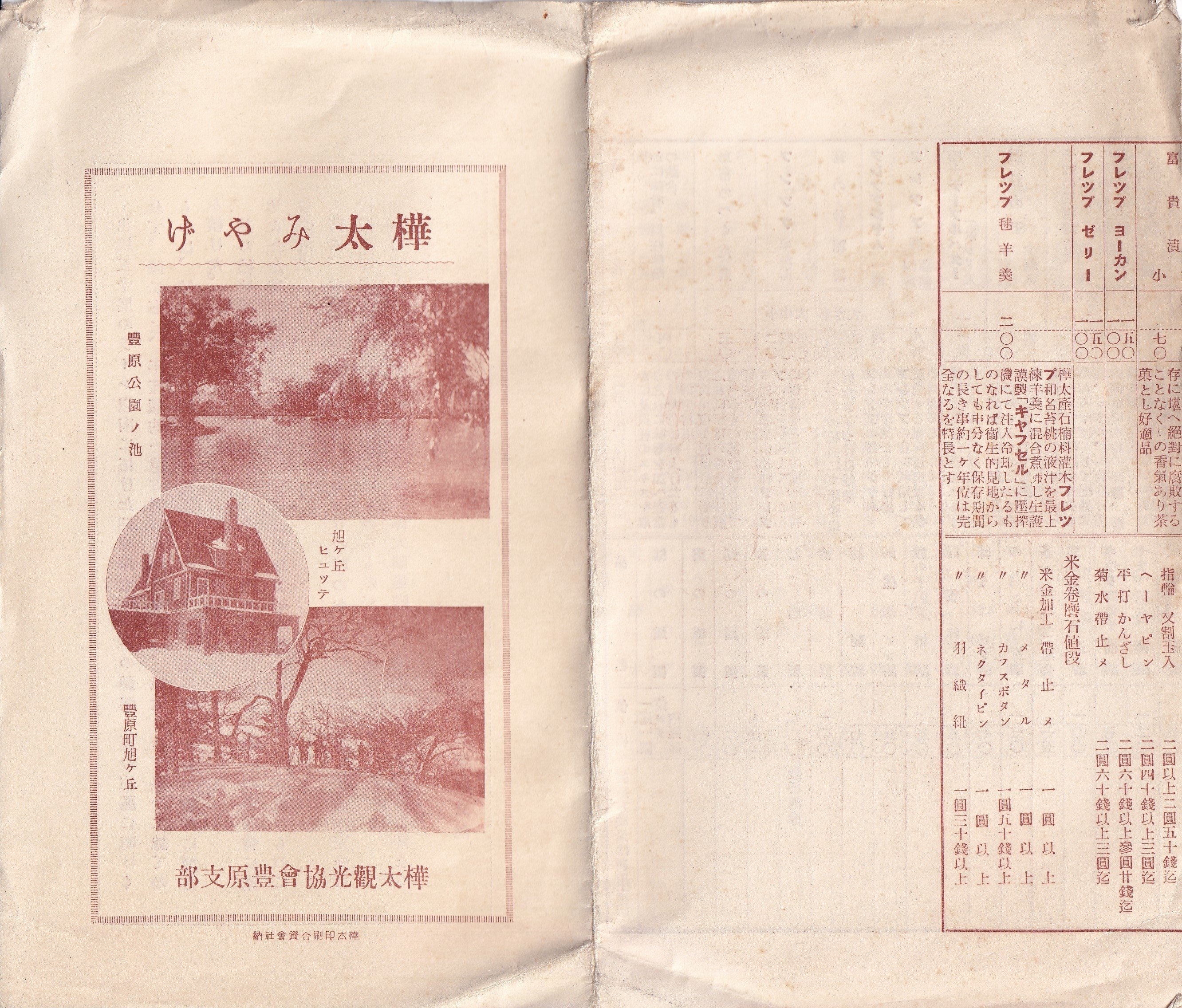 100年をほどく～樺太航路と樺太土産のパンフレットから～｜青埜イト