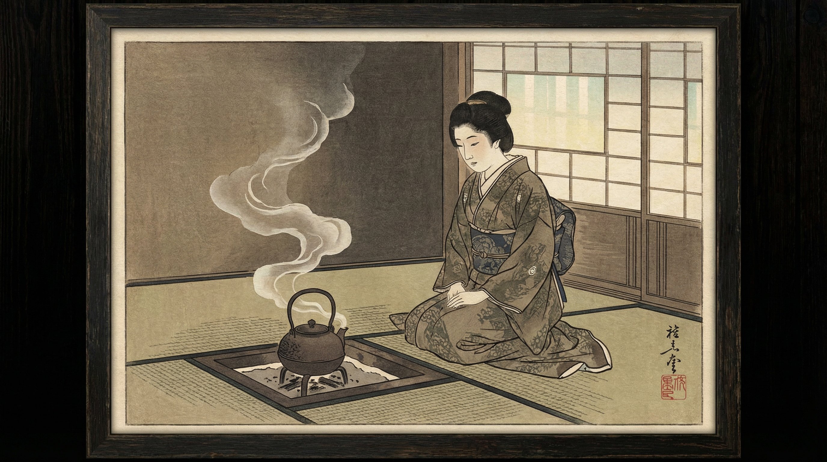 茶室に響く、松籟の音。茶釜が奏でる『松風』に聴く、究極のサウンド