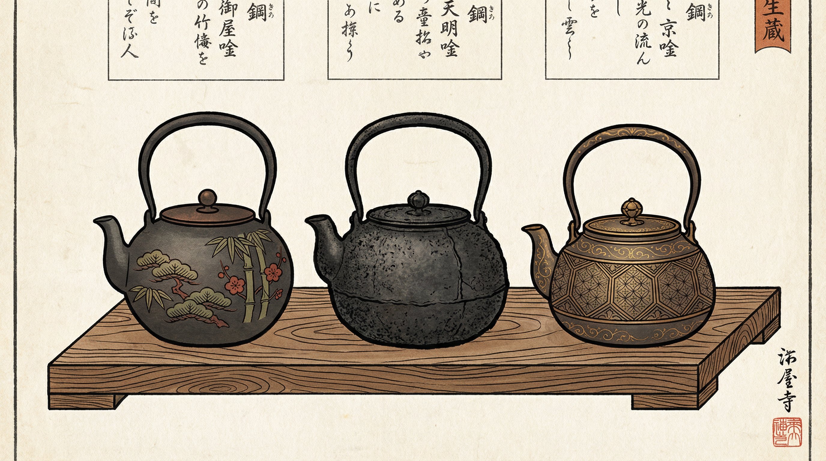 茶室に響く、松籟の音。茶釜が奏でる『松風』に聴く、究極のサウンド