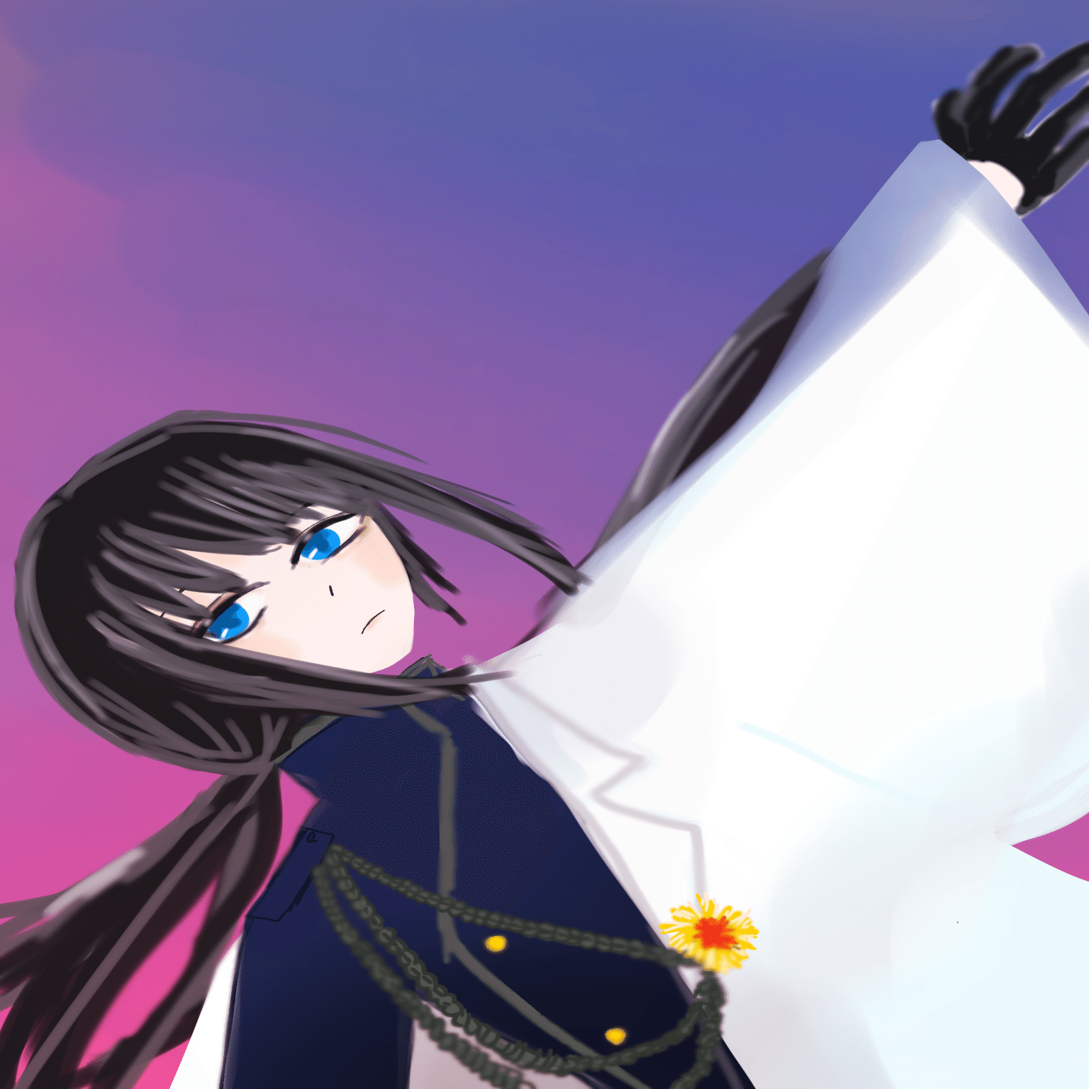 オリキャラ(風貴) オリキャラの絵をAIに生成してもらってみた｜八御伽