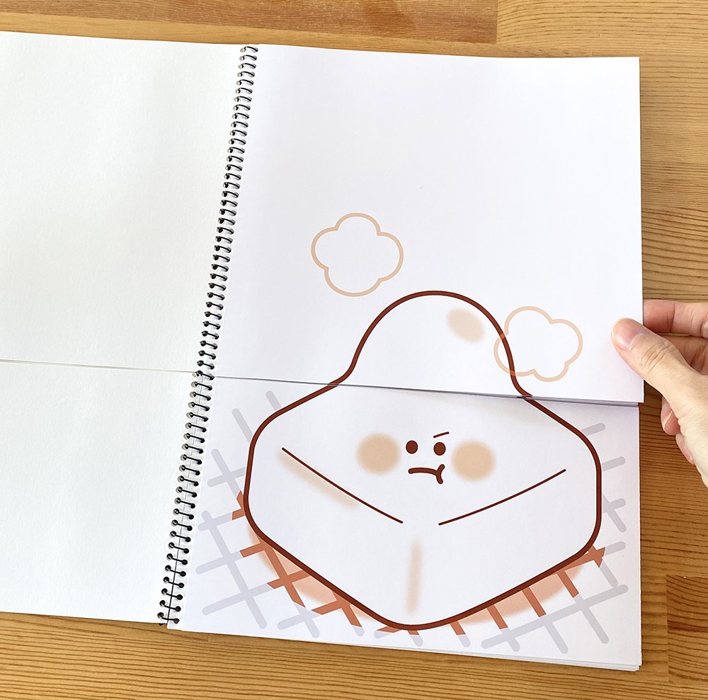 シアター素材】ふくらんで♫おもちちゃん／スケッチブックシアター