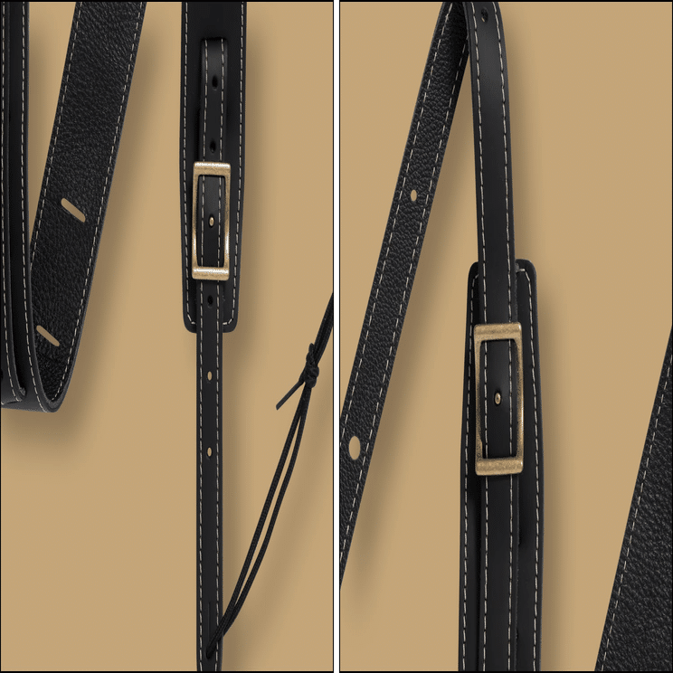 ギブソンUSA製の2インチ幅レザーストラップ「The Troubadour