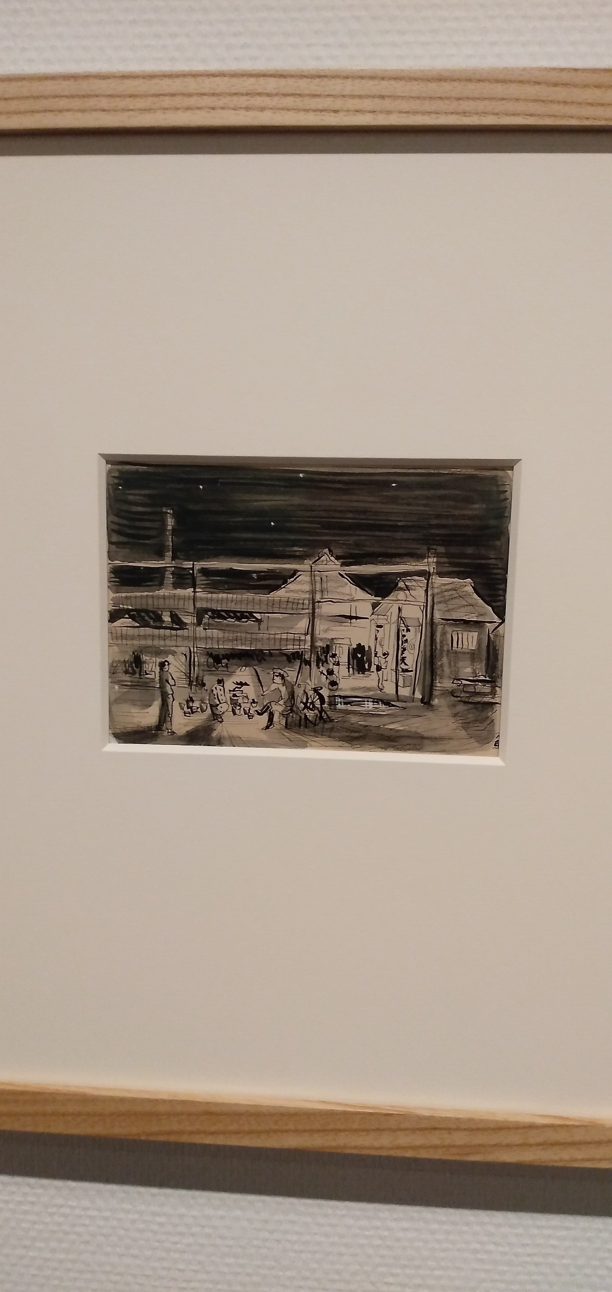 新象作家協会、木村二朗「外国の街角」８号油彩、封蝋マチエル 東京国立近代美術館 MOMATコレクションの中から 木村荘八、永井荷風の