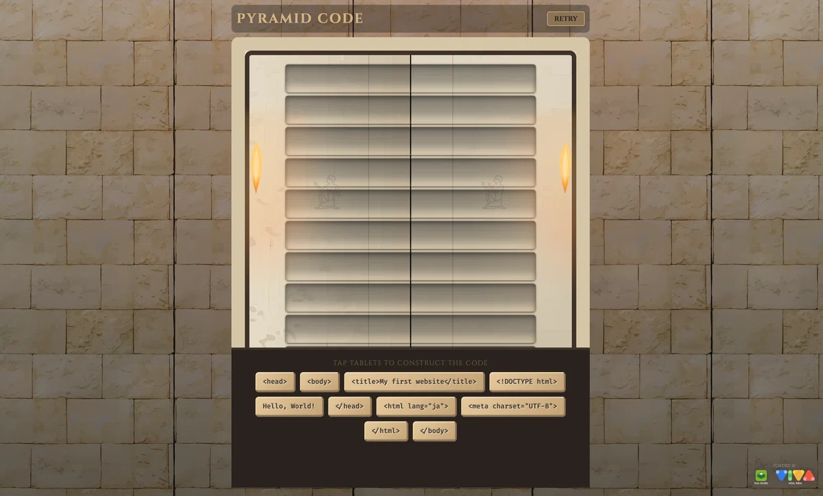 ゲームが思いつかないまま、迷宮に迷い込む──PYRAMID CODE｜ima studio