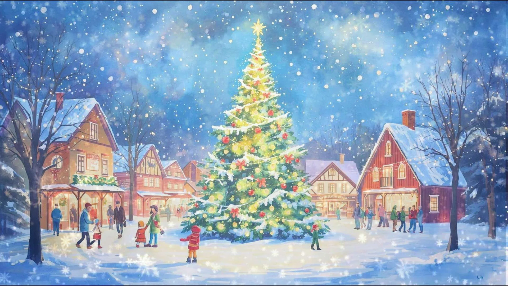 静かな夜に、クリスマス動画を作っていました【AIイラスト】｜ yuria