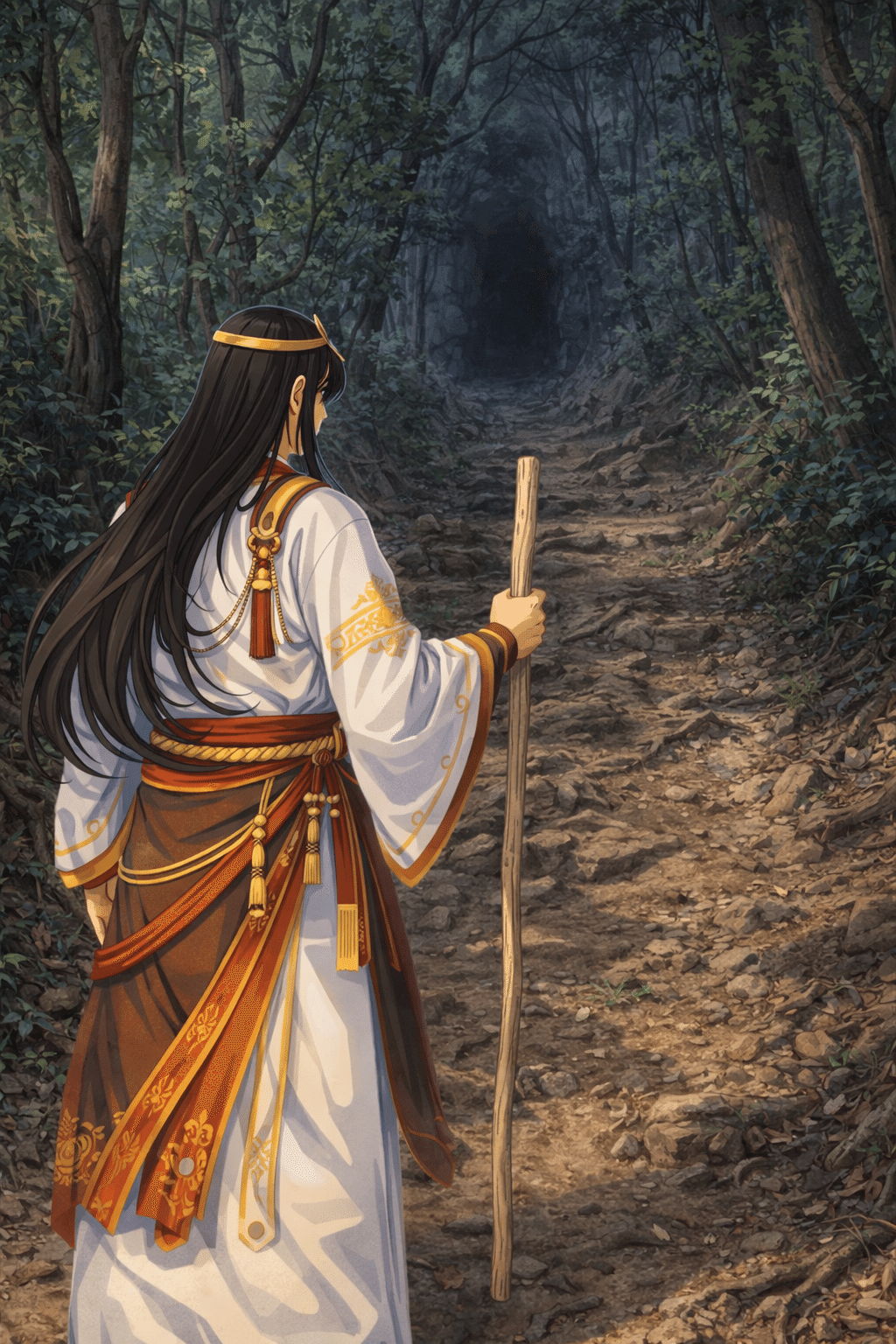 AIイラスト日本神話｜3．イザナギとイザナミの別れ｜ほぼ63世ヤマトタケル