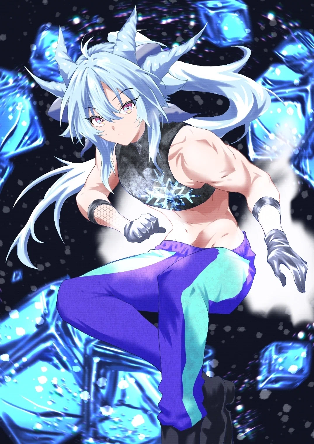 イラスト】オリキャラを描いてみた｜君島雹【オリジナル】｜朽木桜斎