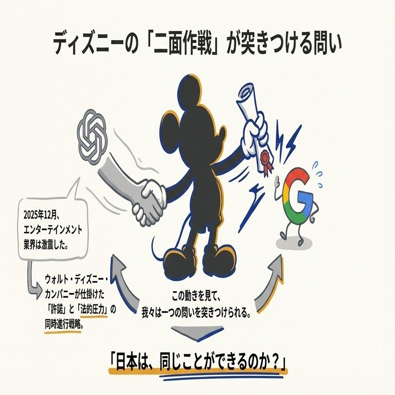 前編】ディズニー×OpenAI、10億ドル提携─日本の漫画・アニメはどう対応すべきか｜Takashi Nakayama