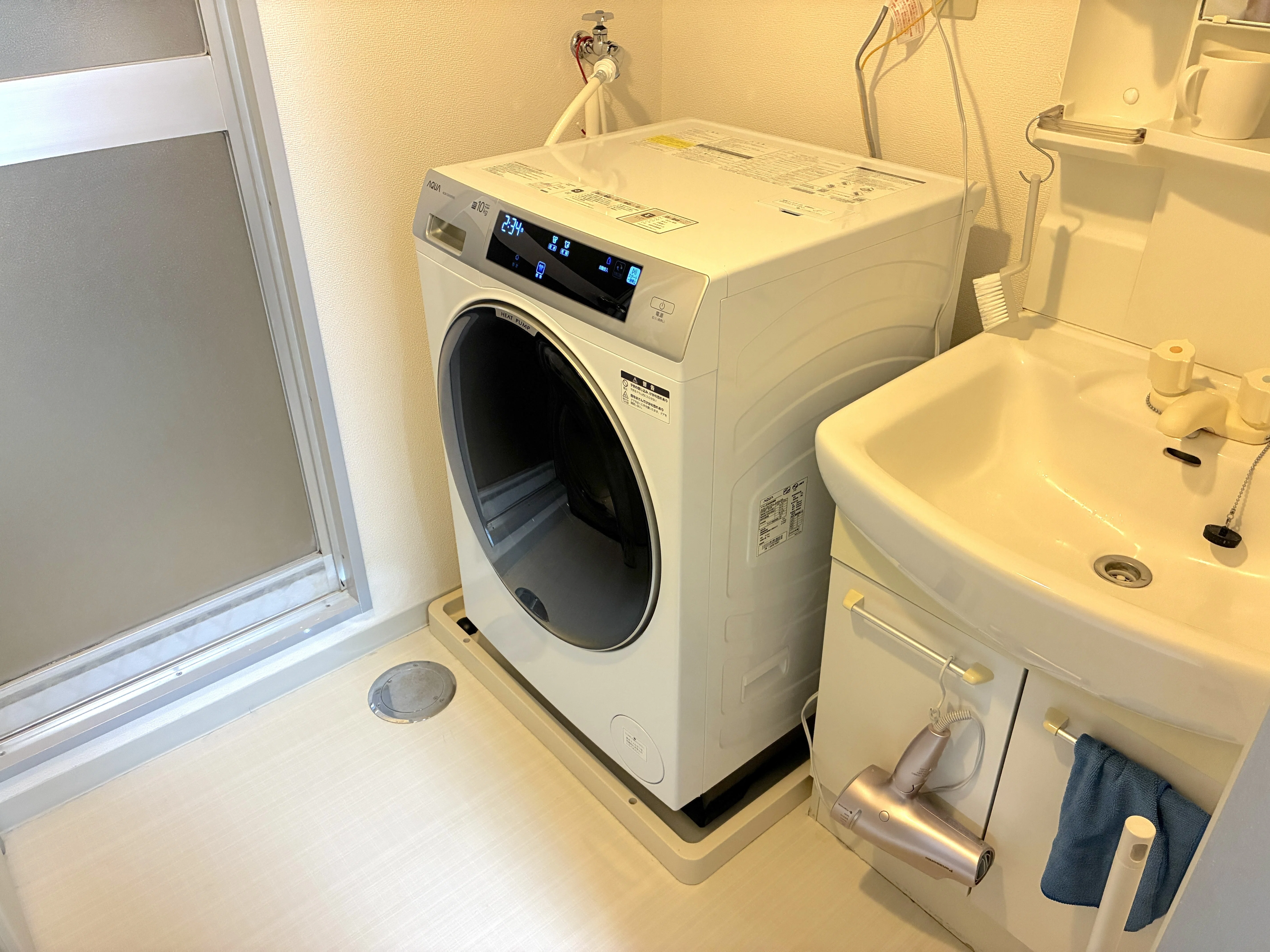 【美品】AQUAまっ直ぐドラム2.0AQW-DM10R-L-Wドラム式洗濯乾燥機 アクアのまっすぐドラム2.0「AQW-DM10R-L」をレビュー！総評、98点