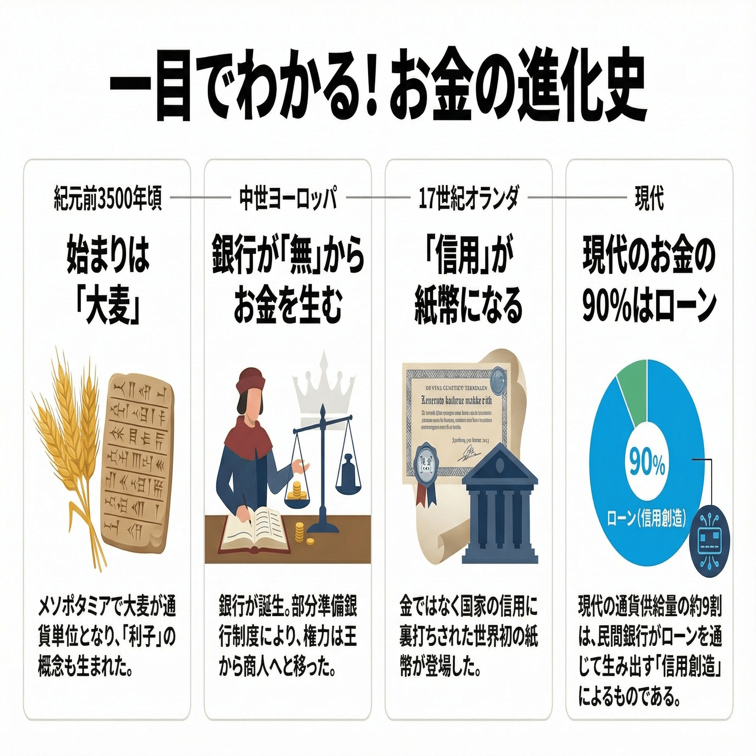 お金の歴史から学ぶ、通貨と信用の物語｜本好きの部屋