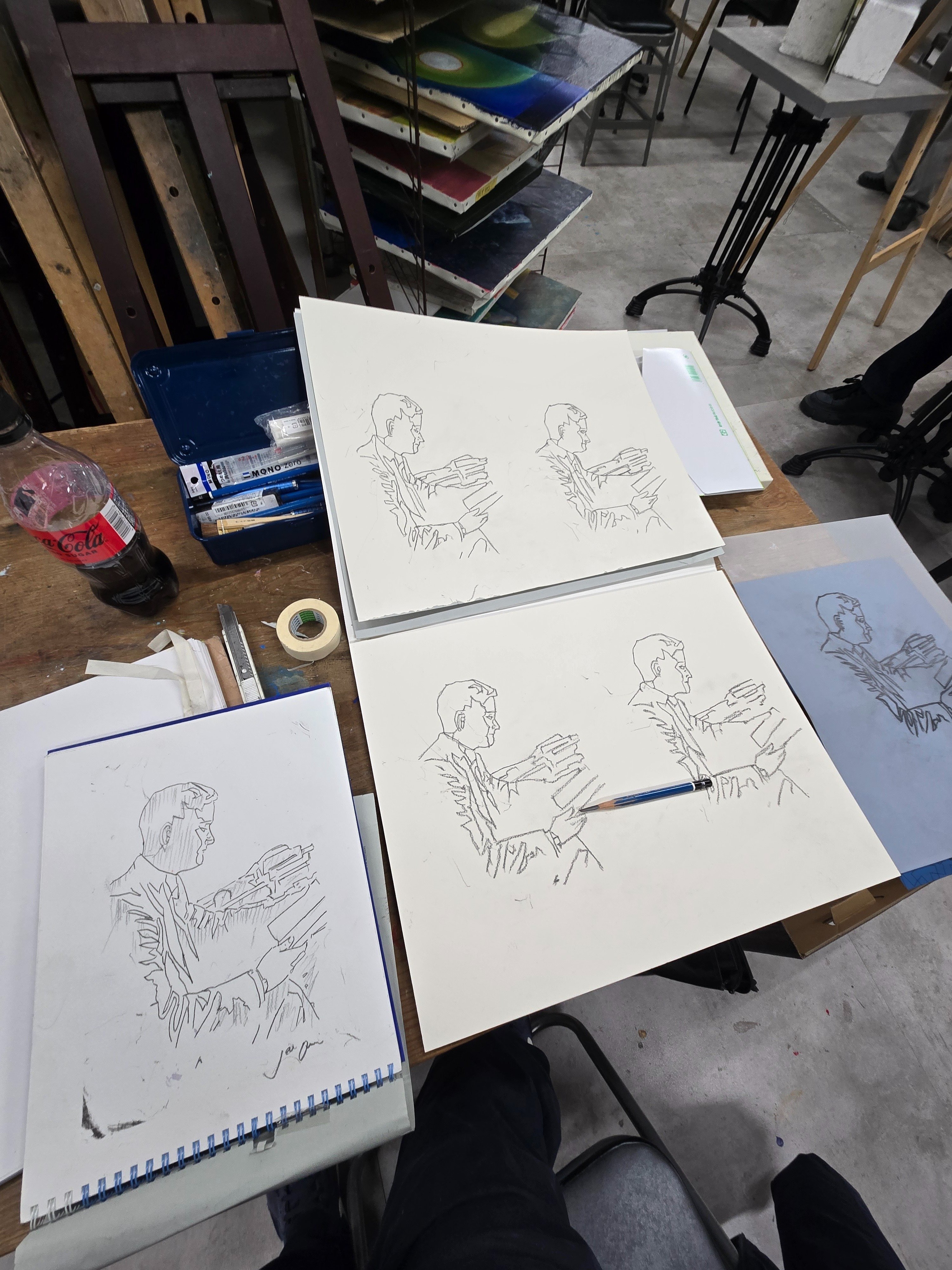 油彩画のためのエスキース 油絵画の制作過程、エスキースから始める｜Joe7771