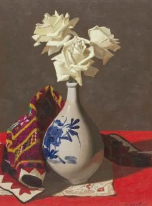 高梨芳実、【青いリンゴ】、希少な額装用画集画、新品高級額 額装付、状態良好 高梨 芳実（TAKANASHI Yoshimi）】── 油彩作品 査定・鑑定・買取