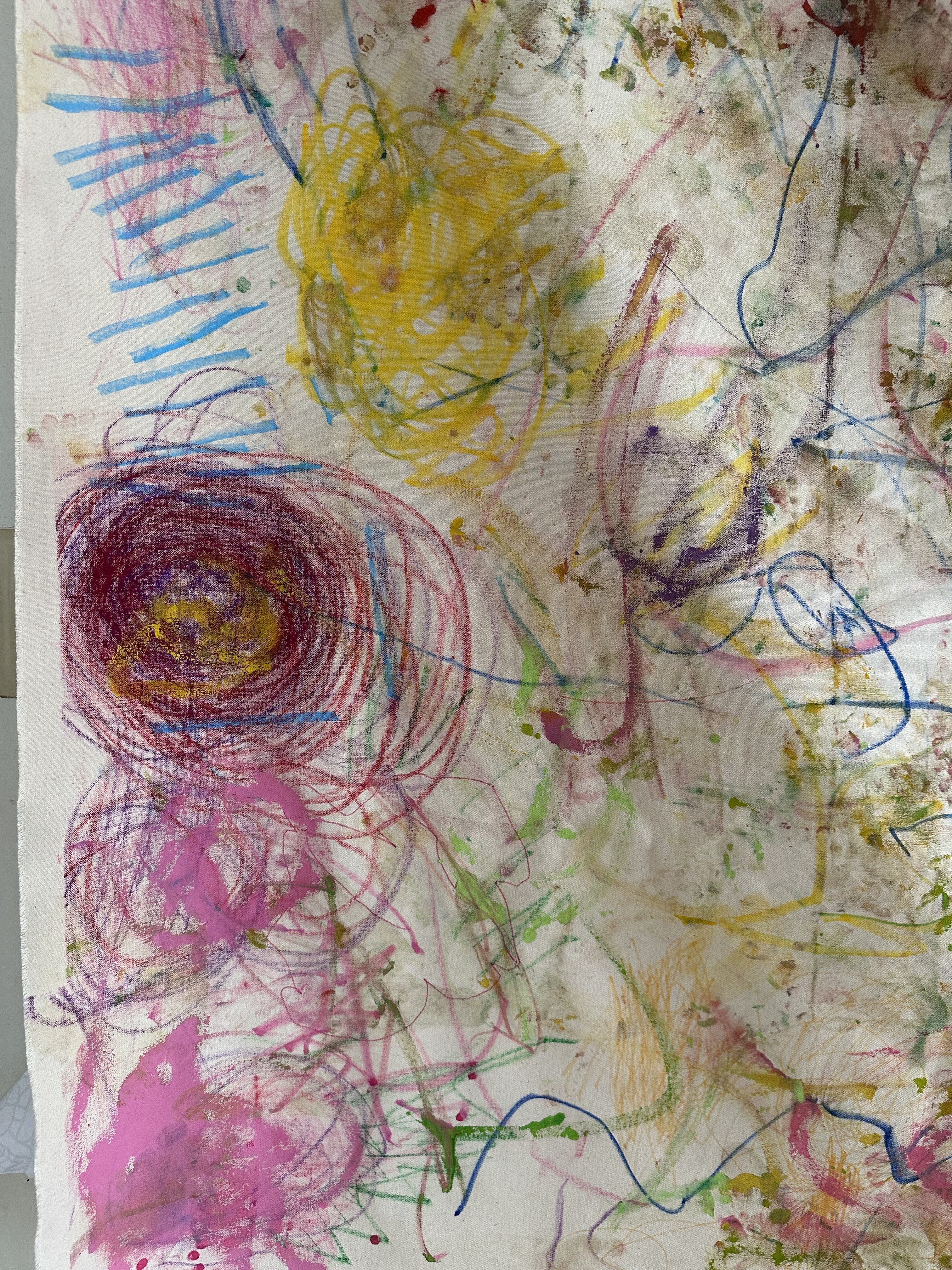 レポ・考察] 園児と大きな抽象絵画を制作しました｜山本雄基