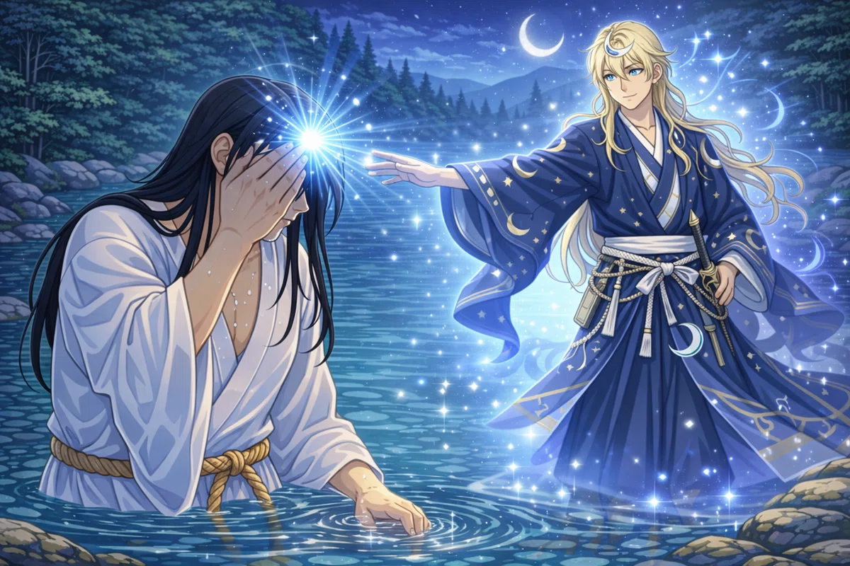 AIイラスト日本神話|3.イザナギとイザナミの別れ|ほぼ63世ヤマトタケル