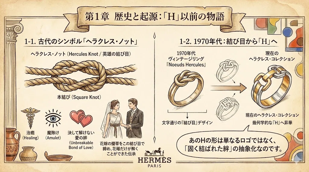 エルメスの絆「ヘラクレス」完全解説｜古代の「結び目」から進化したH