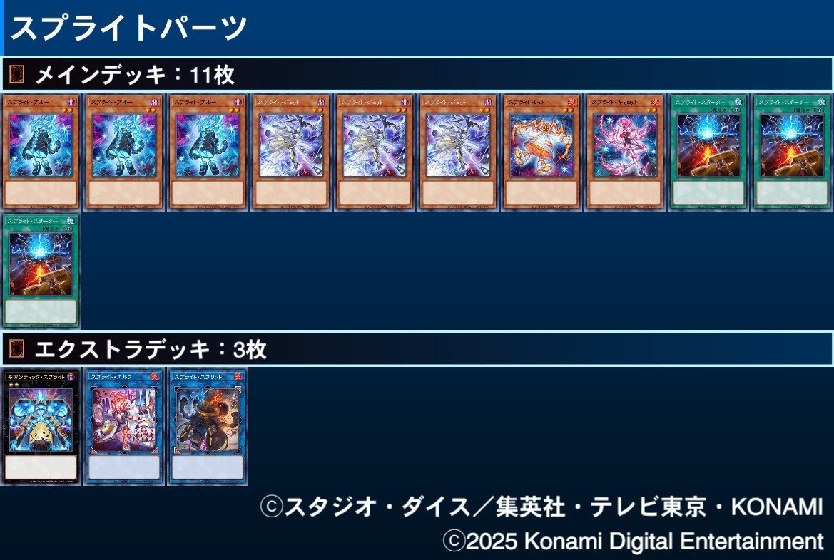 遊戯王 鉄獣 スプライト デッキ パーツ まとめ 遊戯王 スプライトデッキ 遊戯王 鉄獣 スプライト デッキ パーツ