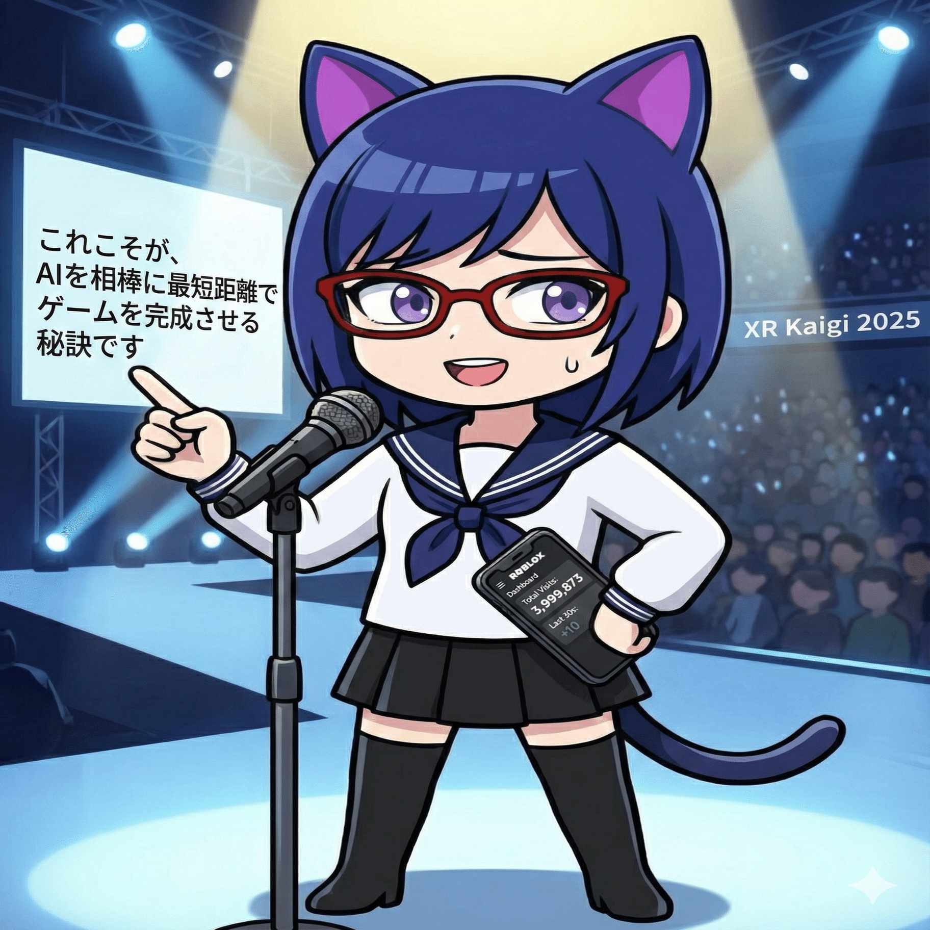 大爆笑】Roblox/400万訪問で壊れた私をGemini（AI）が小説化！XR Kaigi