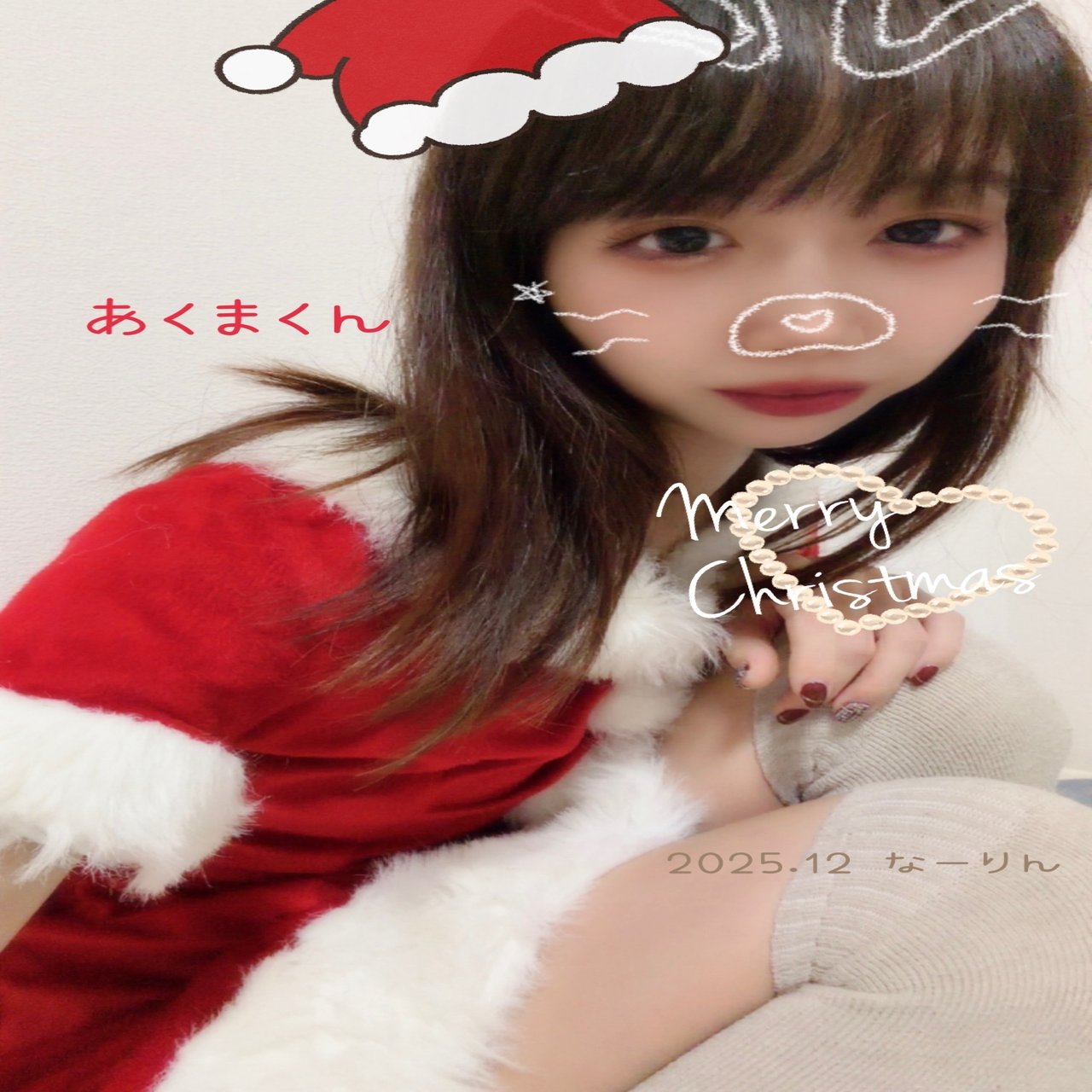 12/22分サンタコス🎅🏻🎀マイイベアイコン｜なーりん🍒☁️